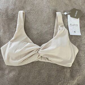 BuffBunny Twisted Sports Bra Bone Color